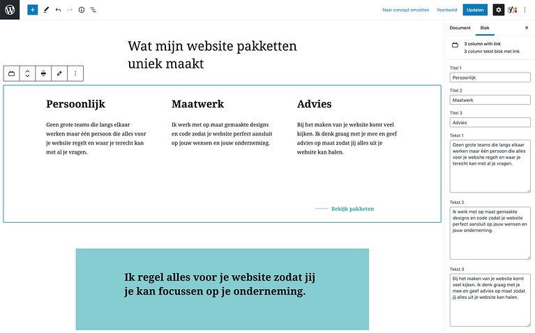 Page builders wordpress alternatief Gutenberg blocks